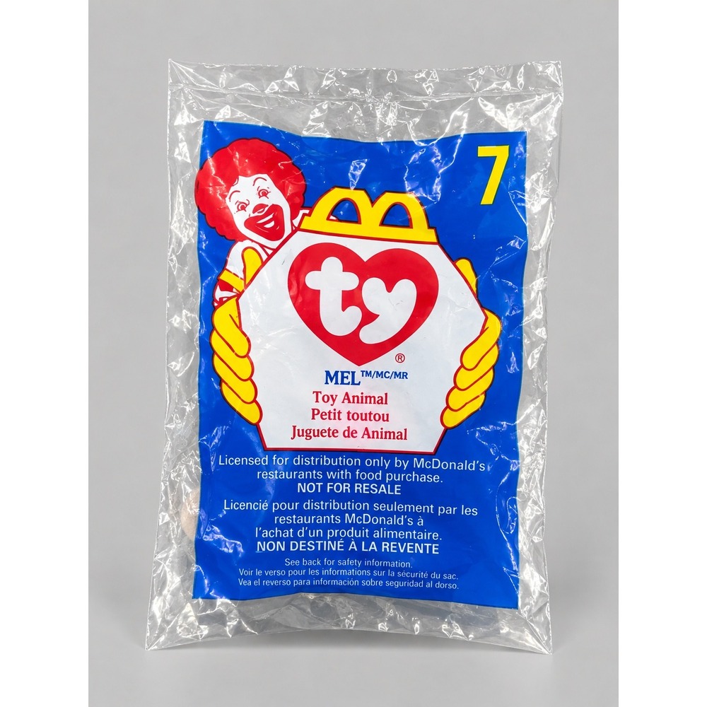 1998 McDonalds Ty Teenie Beanie Baby Mel the Koala Toy 7 New Sealed Vintage